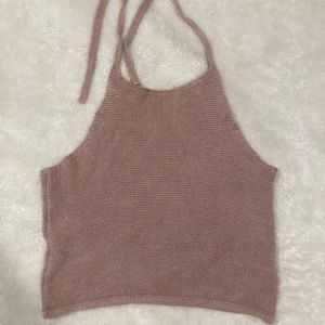 Brandy Melville woven crop top. One size.